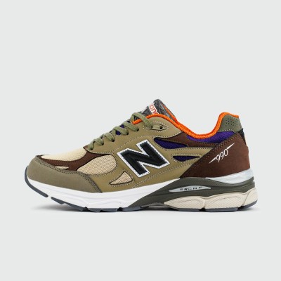 Кроссовки New Balance 990 v3 Brown Green - арт. f-25135