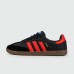 Кроссовки Adidas Samba OG Black Red Str. - арт. f-25566