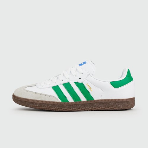 Кроссовки Adidas Samba OG White Green new - арт. f-25616