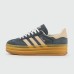 Кроссовки Adidas Gazelle Bold Blue / Gum Wmns - арт. f-25640 Кроссовки Adidas Gazelle Bold Blue / Gum Wmns - арт. f-25640