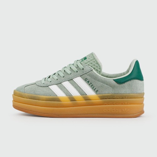 Кроссовки Adidas Gazelle Bold Green / Gum Wmns - арт. f-25641