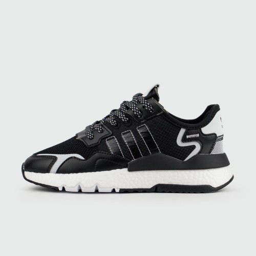 Кроссовки Adidas Nite Jogger Black / White Wmns - арт. f-25668