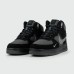 Кроссовки Nike Air Force 1 Mid Black / Grey with Fur - арт. f-25728