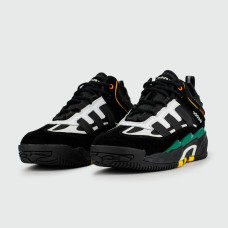Кроссовки Adidas Niteball Black Green with Fur