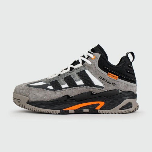 Кроссовки Adidas Niteball Grey / Black Orange with Fur - арт. f-25757