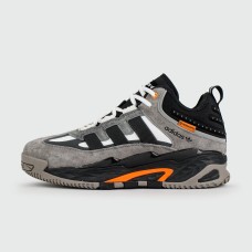 Кроссовки Adidas Niteball Grey / Black Orange with Fur