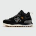 Кроссовки New Balance 574 Mid Black / White with Fur Wmns - арт. f-25772