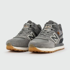 Кроссовки New Balance 574 Mid Grey / White with Fur Wmns