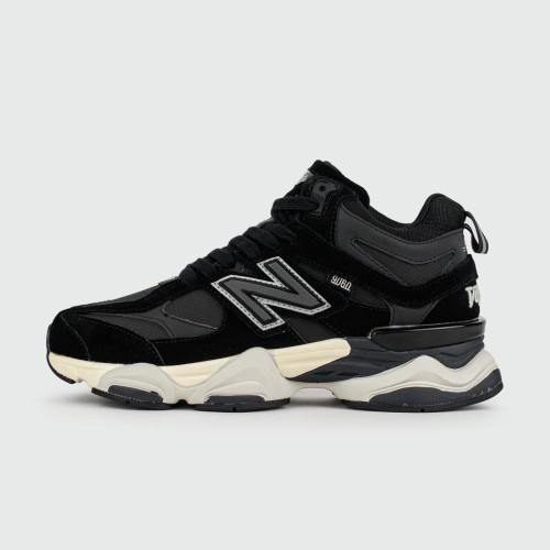Кроссовки New Balance 9060 Mid Black / White with Fur - арт. f-25784