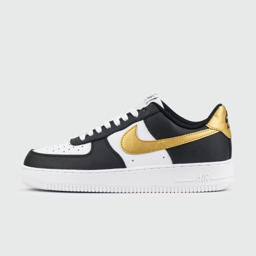 Кроссовки Nike Air Force 1 Low White Black Gold - арт. f-25786