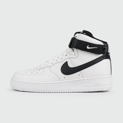 Кроссовки Nike Air Force 1 Mid White Black - арт. f-25789
