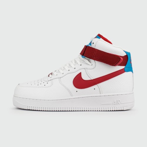 Кроссовки Nike Air Force 1 Mid White Red - арт. f-25790