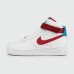 Кроссовки Nike Air Force 1 Mid White Red - арт. f-25790