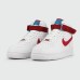 Кроссовки Nike Air Force 1 Mid White Red - арт. f-25790