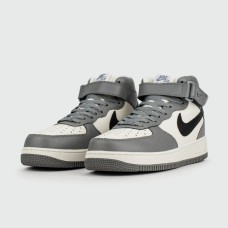 Кроссовки Nike Air Force 1 Mid Grey White Black