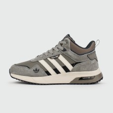 Кроссовки Adidas Retropy F2 Mid Grey / White with Fur