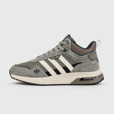 Кроссовки Adidas Retropy F2 Mid Grey / White with Fur - арт. f-25811