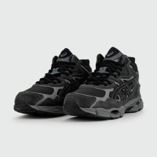 Кроссовки Asics Gel-NYC Mid Black Grey with Fur
