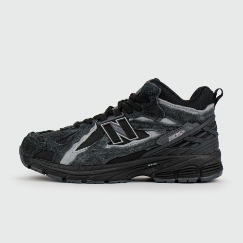 Кроссовки New Balance 1906D Mid Black Grey Suede with Fur - арт. f-25823