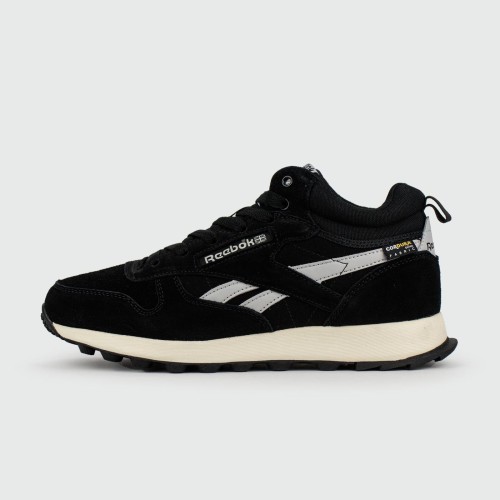 Кроссовки Reebok Classic Utility Suede Black / White with Fur - арт. f-25834
