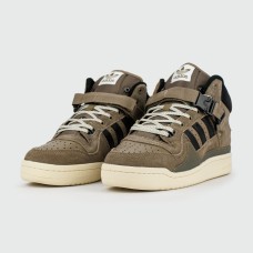 Кроссовки Adidas Forum Mid x Bad Bunny Brown with Fur