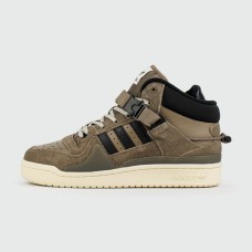 Кроссовки Adidas Forum Mid x Bad Bunny Brown with Fur