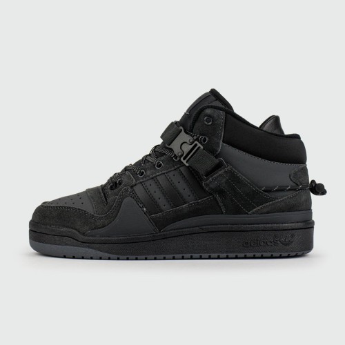 Кроссовки Adidas Forum Mid x Bad Bunny Dark Grey with Fur - арт. f-25840