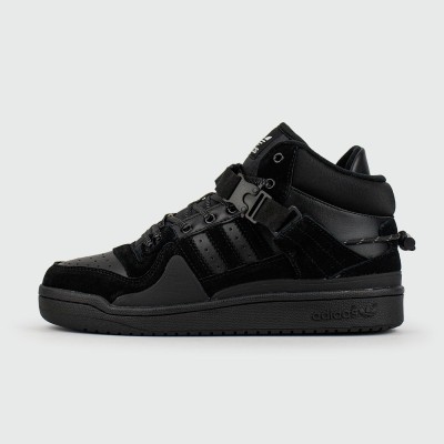 Кроссовки Adidas Forum Mid x Bad Bunny Black with Fur