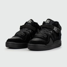 Кроссовки Adidas Forum Mid x Bad Bunny Black with Fur