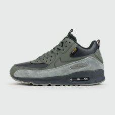 Кроссовки Nike Air Max 90 Mid Olive Grey with Fur