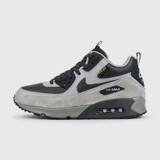 Кроссовки Nike Air Max 90 Mid Grey Black with Fur