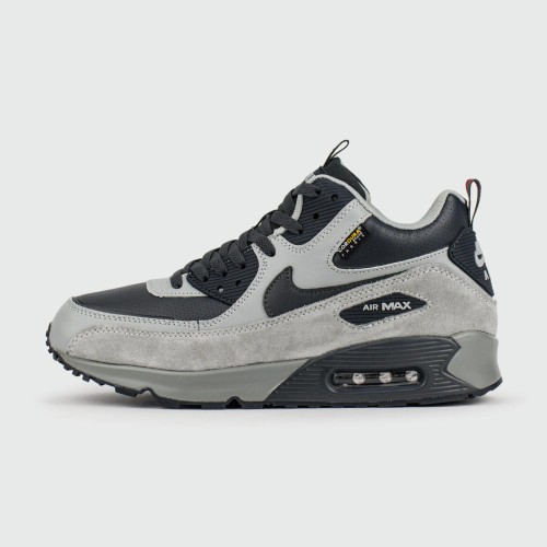 Кроссовки Nike Air Max 90 Mid Grey Black with Fur - арт. f-25847