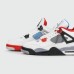Кроссовки Nike Air Jordan 4 White / Multicolor new - арт. f-25886 Кроссовки Nike Air Jordan 4 White / Multicolor new - арт. f-25886