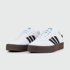 Кроссовки Adidas Sambarose White Black / Gum Wmns Кроссовки Adidas Sambarose White Black / Gum Wmns