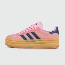 Кроссовки Adidas Gazelle Bold Pink / Blue Wmns
