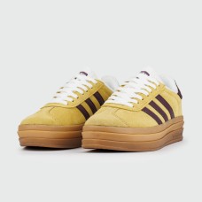 Кроссовки Adidas Gazelle Bold Beige / Brown Wmns
