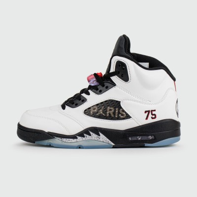 Кроссовки Air Jordan 5 White Black x PARIS - арт. f-26228