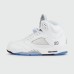 Кроссовки Air Jordan 5 White Blue - арт. f-26229