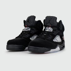 Кроссовки Air Jordan 5 Black Silver x PSG