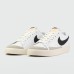 Кроссовки Nike Blazer Low 77 Leather Wh. / Grey / Black - арт. f-A-21594