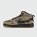 Кроссовки Nike Air Force 1 Mid Olive / Brown with Fur - арт. f-26378