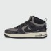 Кроссовки Nike Air Force 1 Mid Grey / Black with Fur - арт. f-26379