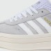 Кроссовки Adidas Gazelle Bold Grey / White Wmns - арт. f-A-25444