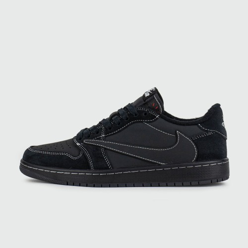 Кроссовки Air Jordan 1 Low x Travis Scott Black - арт. f-26485 Кроссовки Air Jordan 1 Low x Travis Scott Black - арт. f-26485