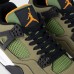 Кроссовки Nike Air Jordan 4 Retro Green Black - арт. f-26497