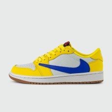 Кроссовки Air Jordan 1 Low x Travis Scott Canary Wmns
