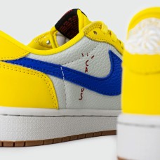 Кроссовки Air Jordan 1 Low x Travis Scott Canary Wmns