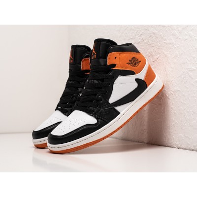 Кроссовки Nike Air Jordan 1 Mid x Travis Scott - арт. 29935
