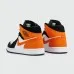 Кроссовки Nike Air Jordan 1 White / Black / Orange - арт. f-20790