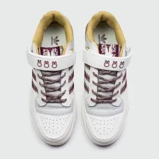 Кроссовки Adidas Forum Low White Red Rabbit